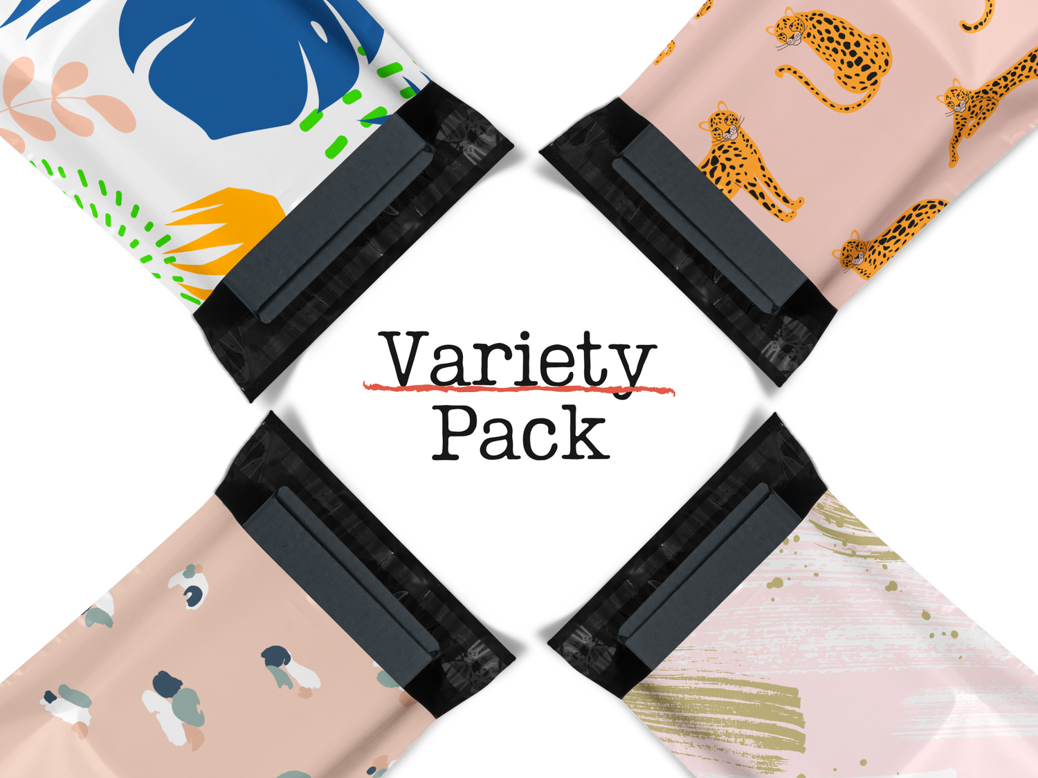 10x13 Variety Pack 3 Poly Mailers 100 Pack