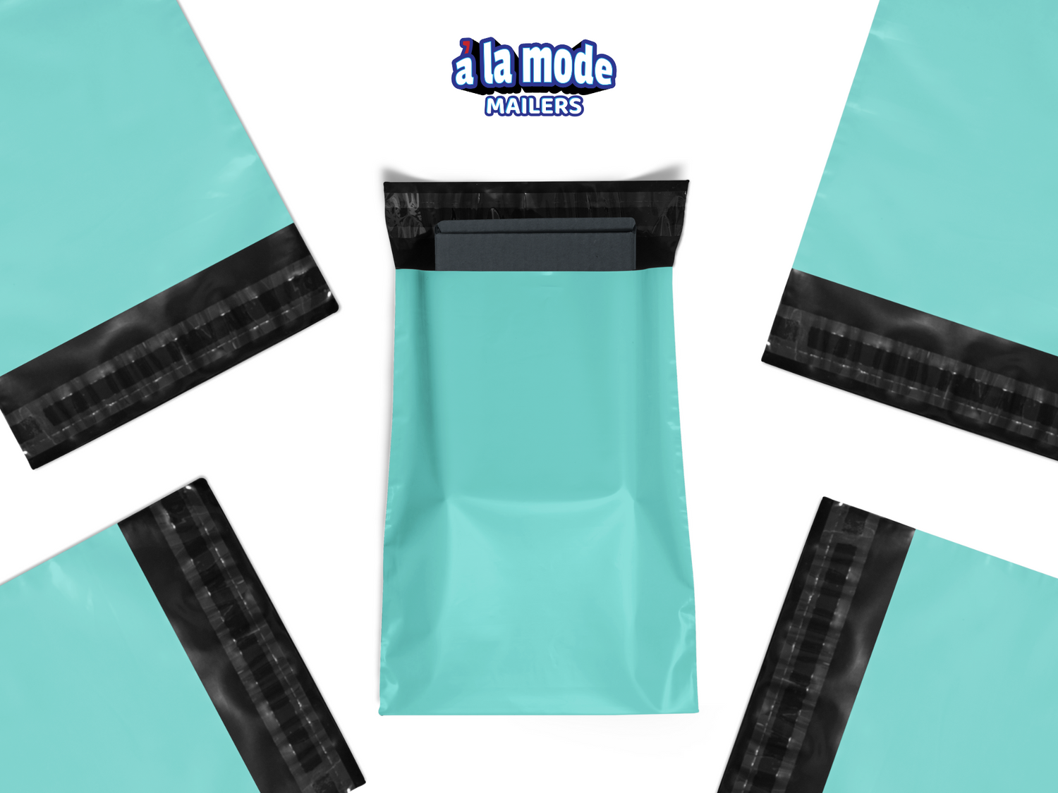 10x13 Teal Poly Mailers 200 Pack