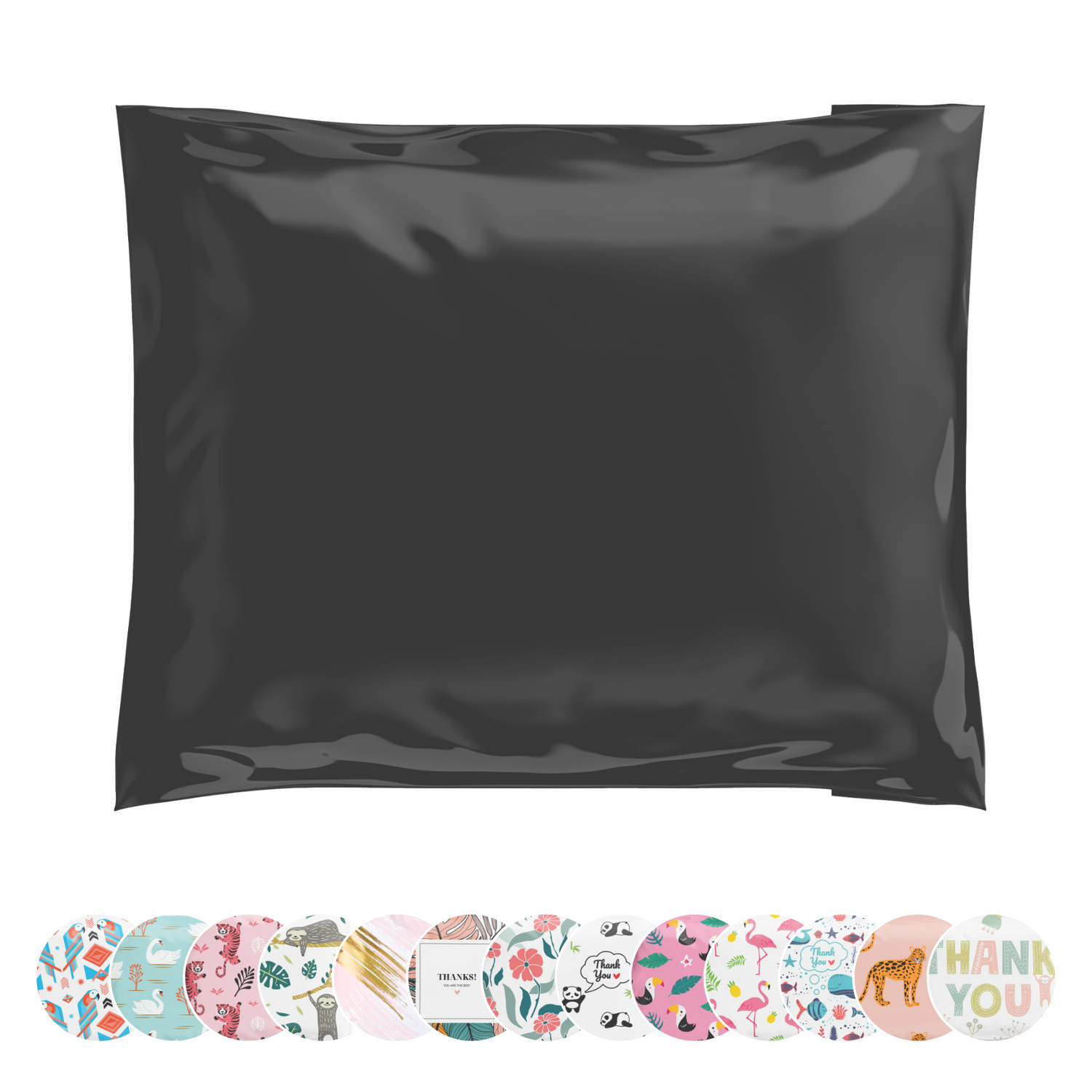 10x13 Black Poly Mailers 200 Pack