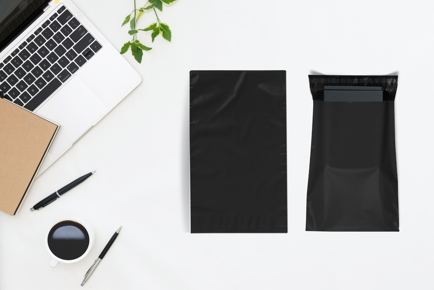 10x13 Black Poly Mailers 200 Pack