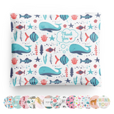 10x13 Under The Sea Thank You Whale Poly Mailers 100 Pack